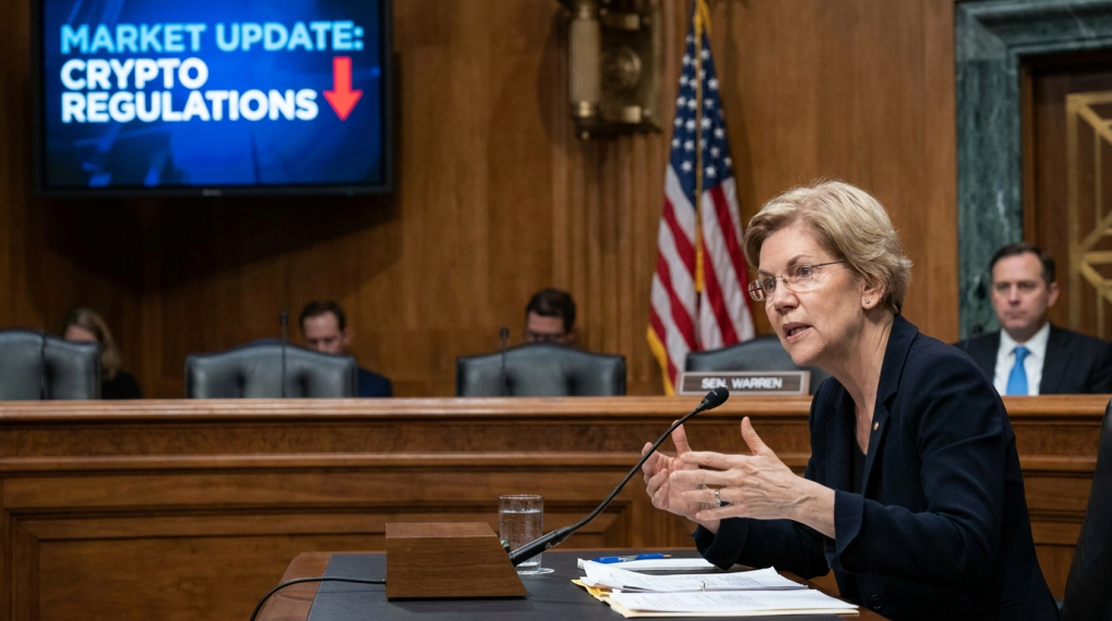 Warren says enemies move billions in crypto, market shrugs